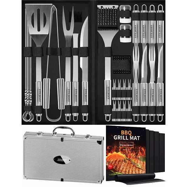 Sada příborů pro Grilování Bbq Stilhoff příslušenství 39ks 33+kufr+5xpodložka