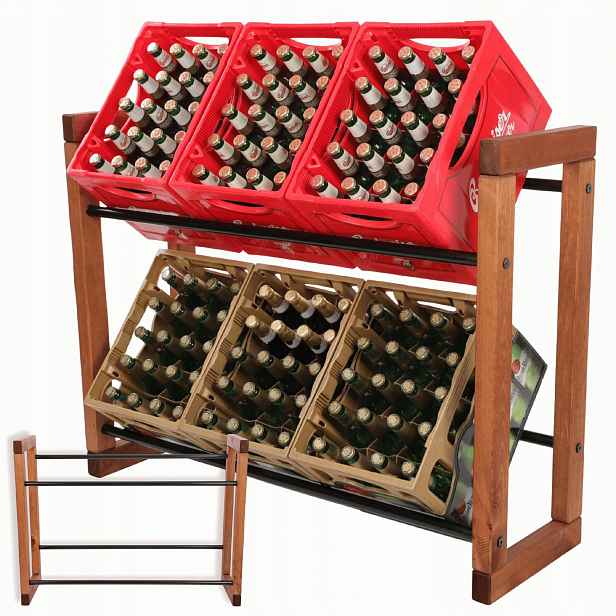 Dřevěný skladový regál Wamar-Sosenka85 x 112 x 35 cm max 100 kg/OUTLET