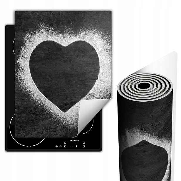 Ochranná Podložka Na Sporáky Dekorace 40x52 cm Srdce Břidlice