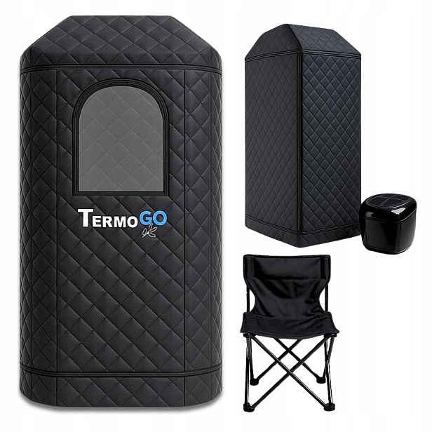 Přenosná parní sauna Termo Go s židlí Combi Domácí Spa 180x53x53 cm