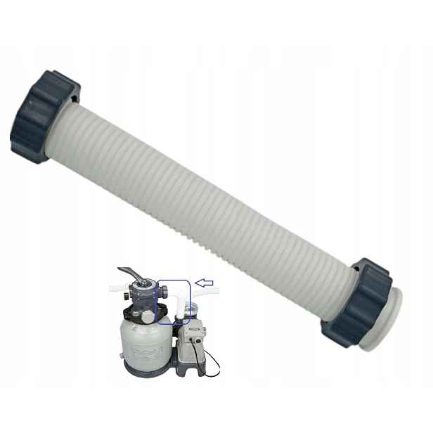 Připojovací hadice 38 mm pro připojení ventilu k motoru, pískový filtr 28646