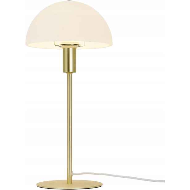 Stolní lampa Ellen 40W E14 Zlatý Kov/Sklo opál Nordlux