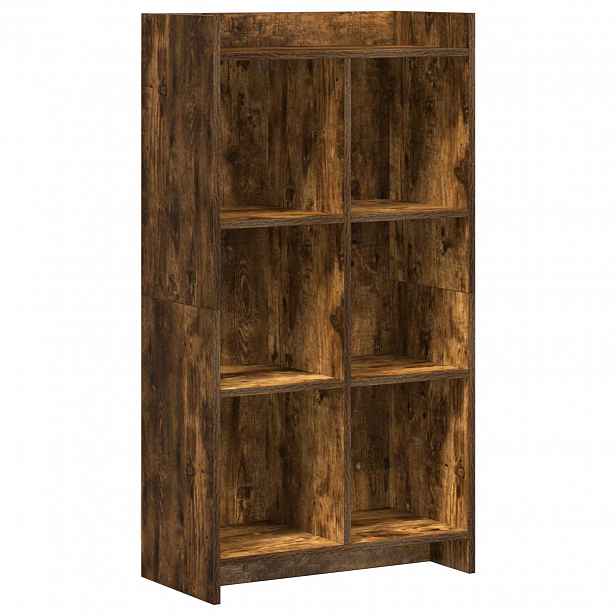 vidaXL knihovna Kouřový dub 59 x 30 x 111 cm Kompozitní dřevo