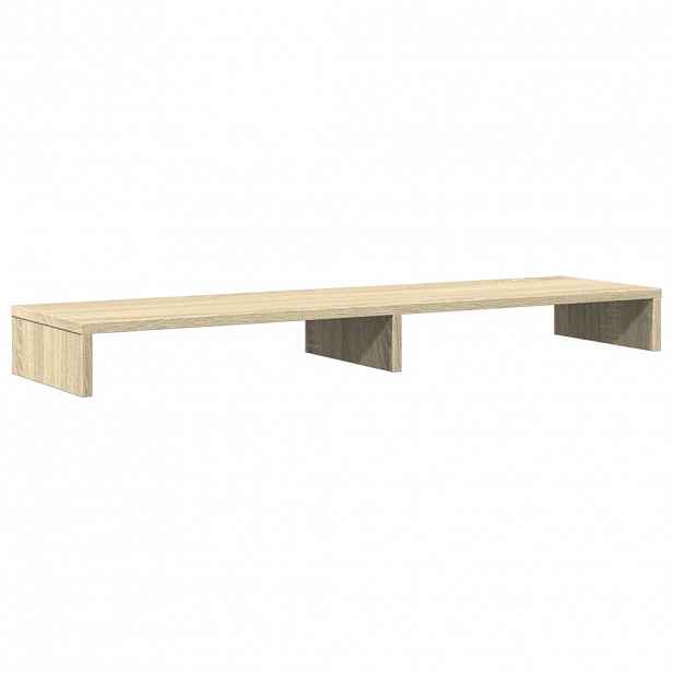 vidaXL Stojan na monitor dub sonoma 100 x 27 x 10 cm kompozitní dřevo