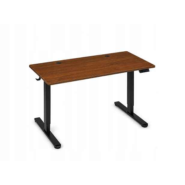 Elektrický zvedací psací stůl 120 x 60 cm Tmavý dub, nastavitelný do kanceláře