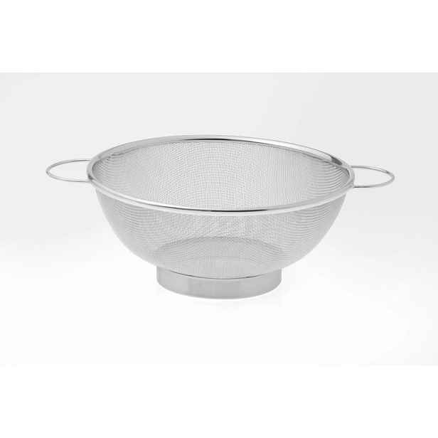 cedník d25cm stojící, 2ucha, síto NR