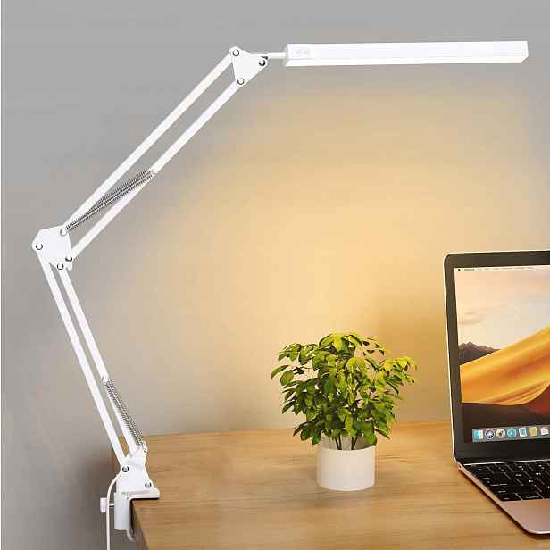 Led stolní lampa s klipem chránící 3 režimy x 10 úrovní jasu