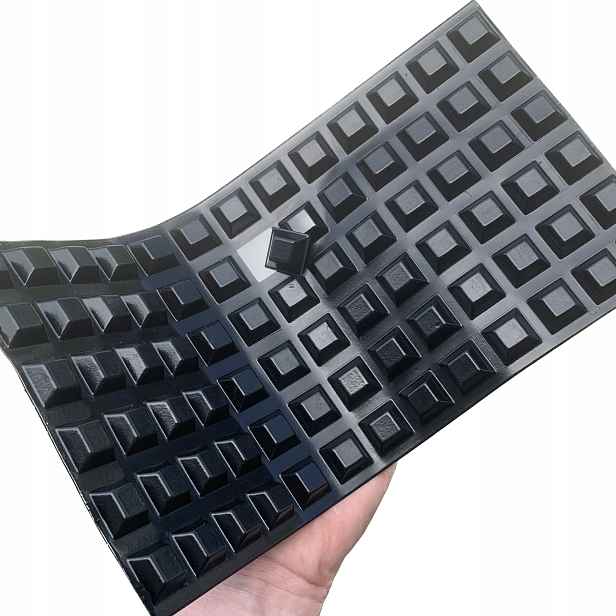 Odrazky silikonový bumpon 780 ks 20x20 mm, tloušťka 7,5 mm Černé 1 sada