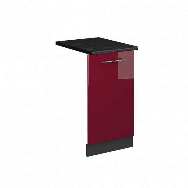 Vicco ČELNÍ PANEL MYČKY Fame-Line Bordó červená vysoký lesk 45 cm , PD Antracit