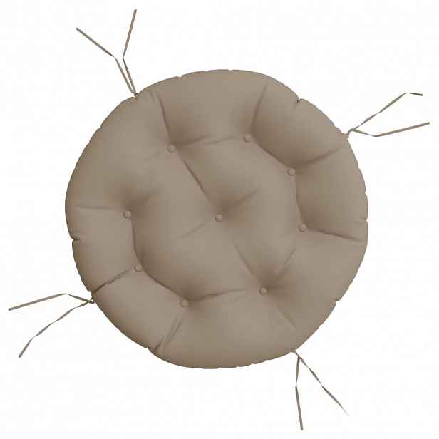 vidaXL Kulatý sedák taupe Ø 60 x 11 cm oxfordská tkanina