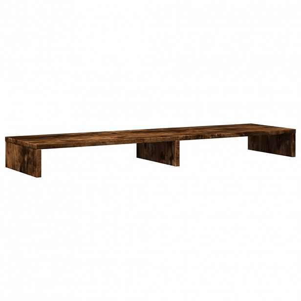 vidaXL Stojan na monitor kouřový dub 100 x 27 x 10 cm kompozitní dřevo