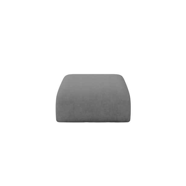 ALTDECOR MODULÁRNÍ TABURET MIRA-PUF 91x89x40 cm, šedý, velur