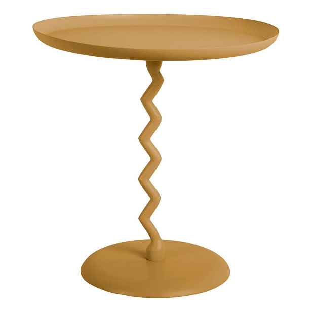 Kovový kulatý odkládací stolek ø 40 cm Zig Zag – Leitmotiv