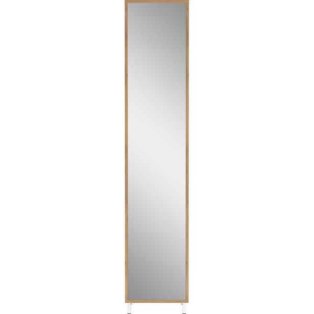 Bílá vysoká/úzká koupelnová skříňka 39x195 cm Topeka – Germania