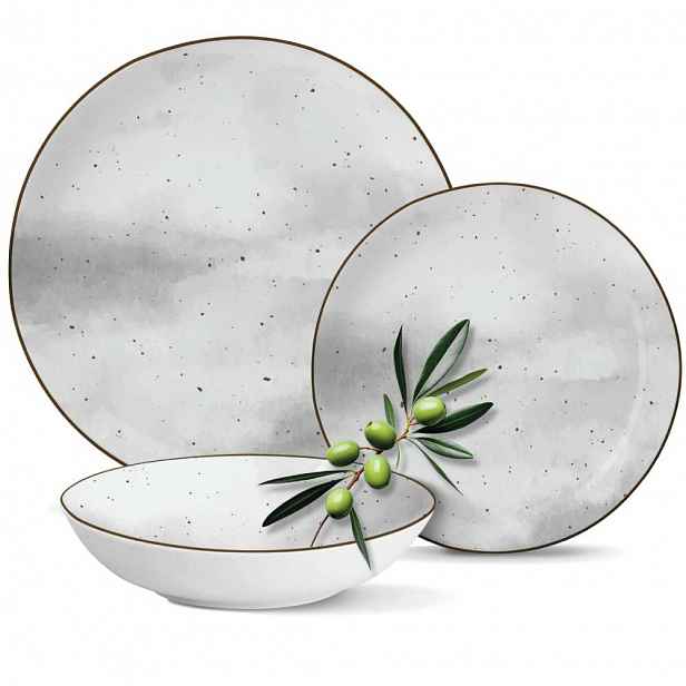 Jídelní Souprava Z Porcelánu Mg Home Antico 18 Kusů Jídelní Talíře
