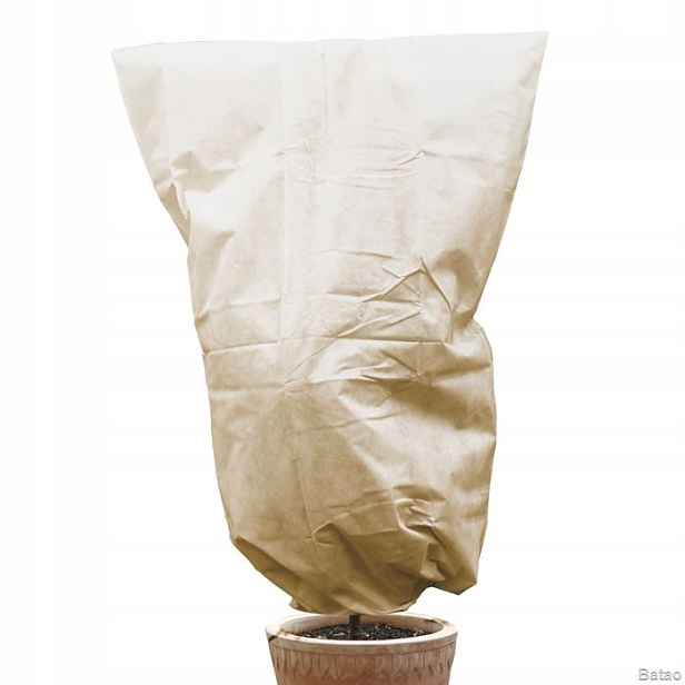 Kapuce z netkané textilie béžová V: 240xŠ: 200 cm, ⌀ 125 cm se zipem