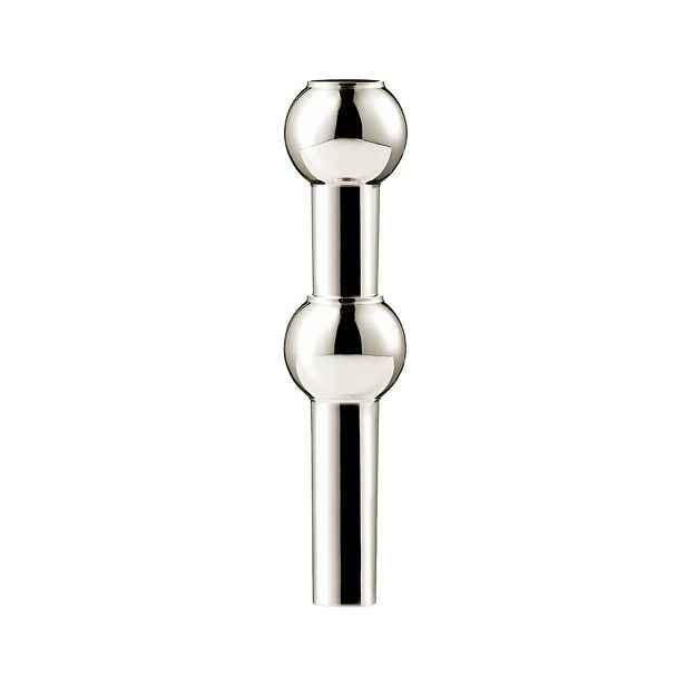Kovová váza v leskle stříbrné barvě (výška 10 cm) Nagel – STOFF Nagel