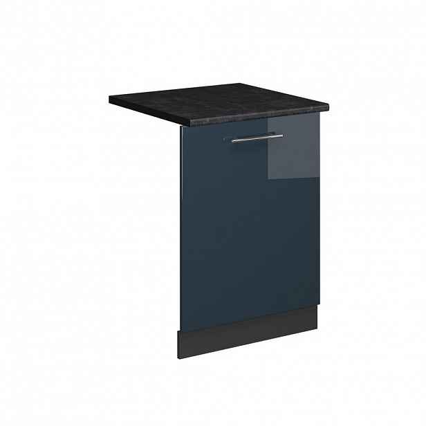Vicco ČELNÍ PANEL MYČKY Fame-Line Tmavě modrá s vysokým leskem 60 cm , PD Antracit
