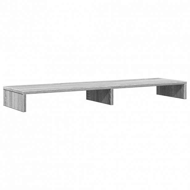 vidaXL Stojan na monitor šedý sonoma 100 x 27 x 10 cm kompozitní dřevo