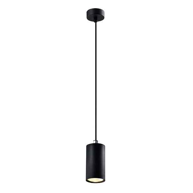 Závěsná lampa bodová kulatá černá nad stůl, barový ostrov Candellux
