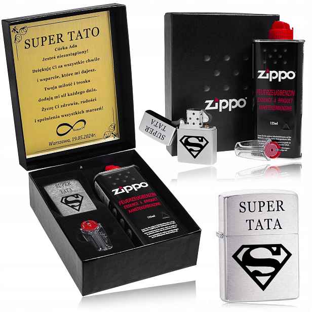 Dárek K Dni Otců, Originální Dárková Sada Zippo Gravírování Bonus