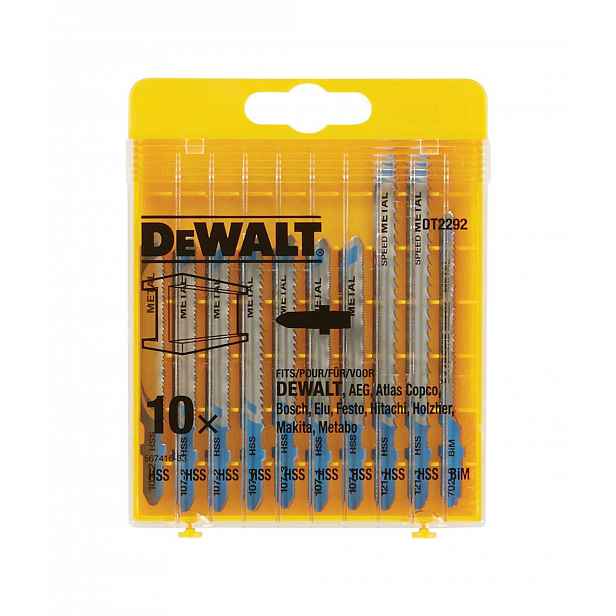 DeWALT - 10dílná sada pilových plátků na kov DT2292