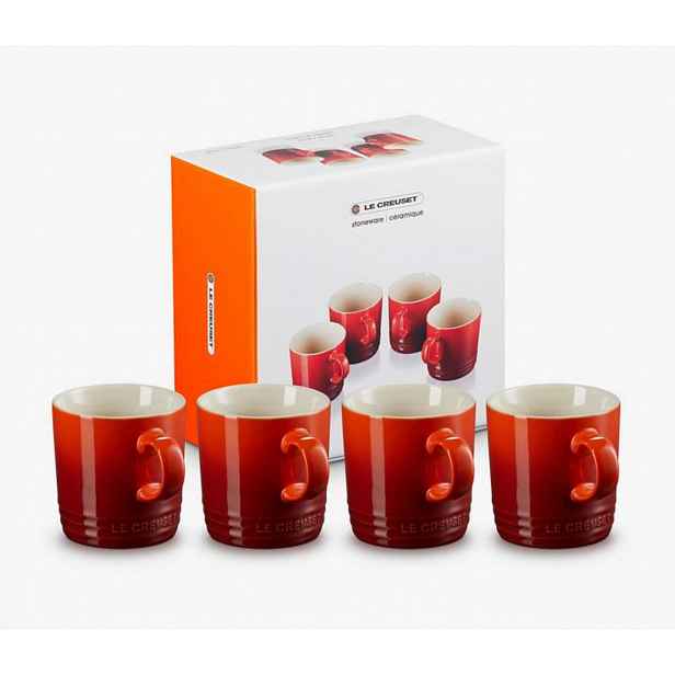 Le Creuset - Keramický hrnek, objem 350 ml, 4 ks, cerise 79113350600000