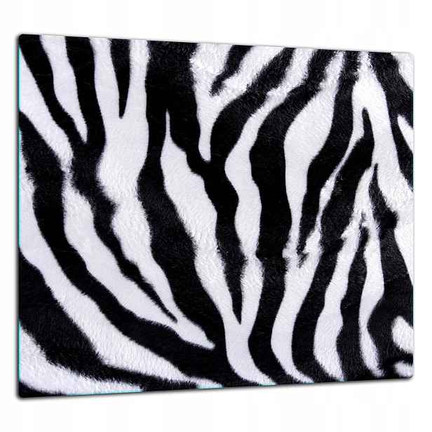 Skleněná Ochranná Deska Panel Lepidlo 65x60 Zebra