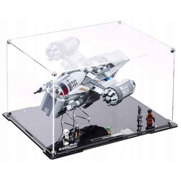 Vitrína Blacked Brick pro Lego 75292 Star Wars Mandalorian Pilový kotouč