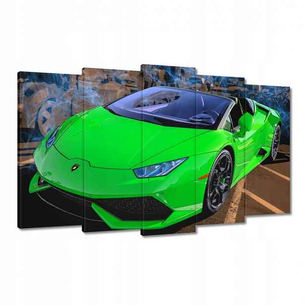 Obrazy 100x60 Zelené sportovní auto
