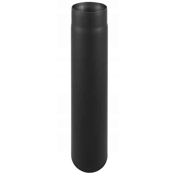 Trubka kouřová Fi 150/1000 mm Spalovací přípojka 1 m Černá Žáruvzdorná pro kozy