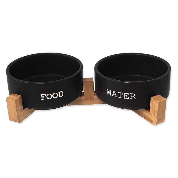 Keramický set misek s podstavcem pro psa ø 16 cm Dog Fantasy – Plaček Pet Products