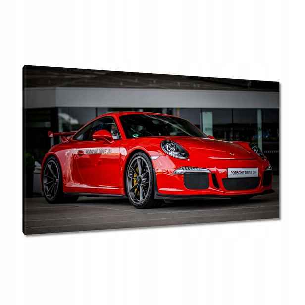 Obrazy 120x70 Červené Porsche