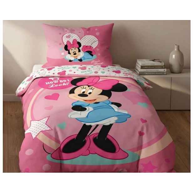 Dětské povlečení Minnie Sweet like me, růžové