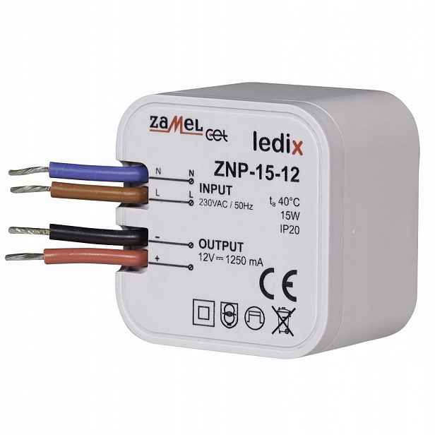 Ledix – napájecí zdroj 15W 12V DC – ZNP-15-12