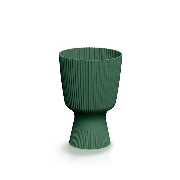 Prosperplast Květináč Milla Round tmavě zelený, varianta 18,8 cm