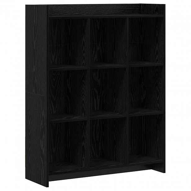 vidaXL knihovna Černý dub 87,5 x 30 x 111 cm Kompozitní dřevo