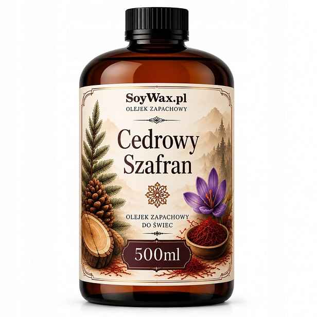 Vonný olej na svíčky Cedrový šafrán 500 ml