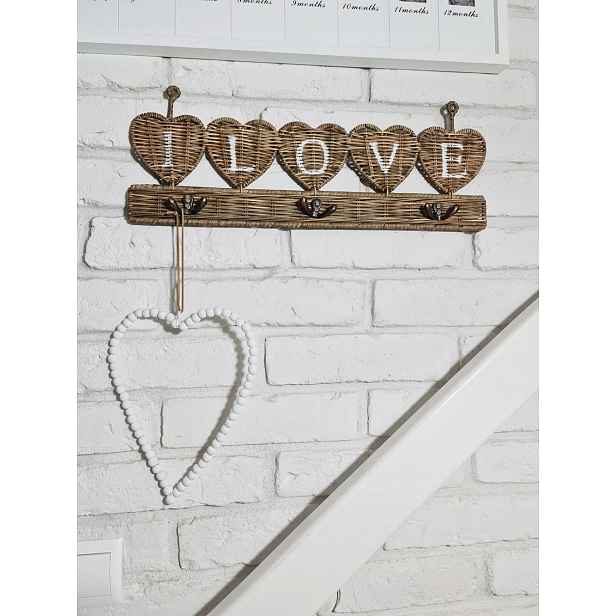 Ratanový věšák Hampton Hearts