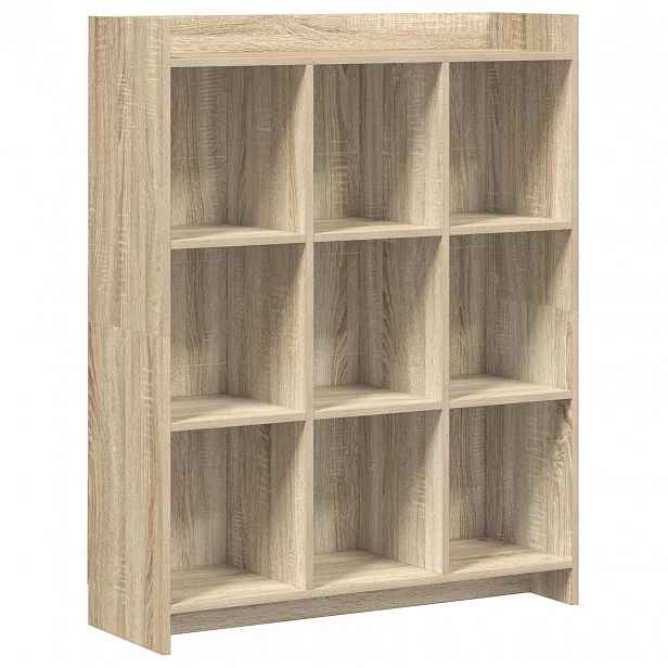 vidaXL knihovna Dub sonoma 87,5 x 30 x 111 cm Kompozitní dřevo