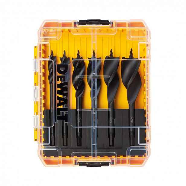 DeWALT - 6dílná sada třídrážkových vrtáků do dřeva DT90238