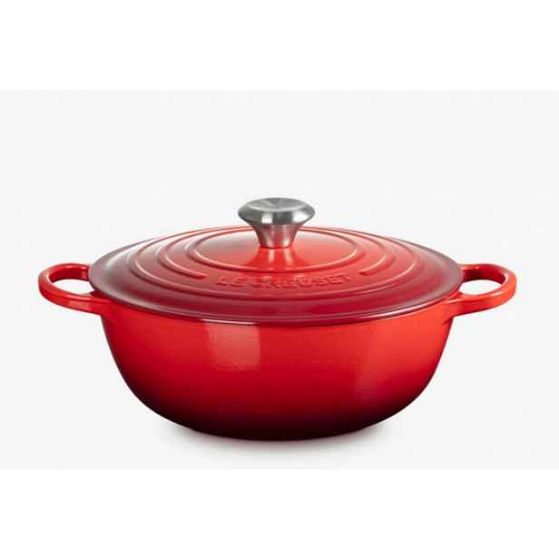 Le Creuset Signature - Mísa na polévku s poklicí, objem 4,1 l, cerise 21114260600430