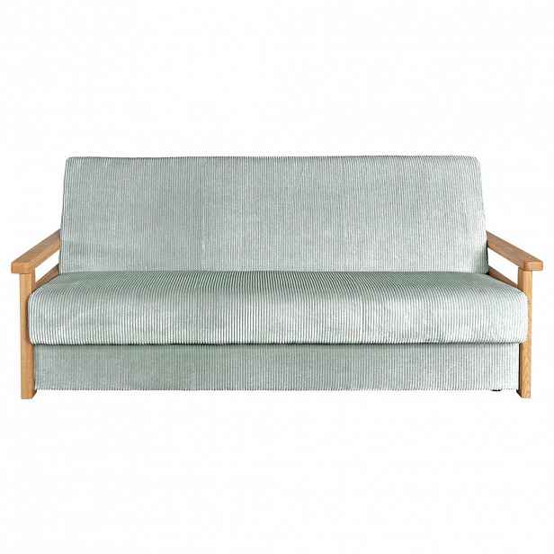 P & B ROZKLÁDACÍ POHOVKA, textil, šedá