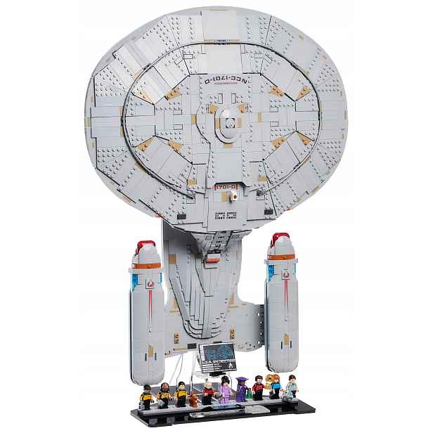 Vertikální podstavec Blacked Brick pro Lego 10356 Icons Star Trek: Enterprise