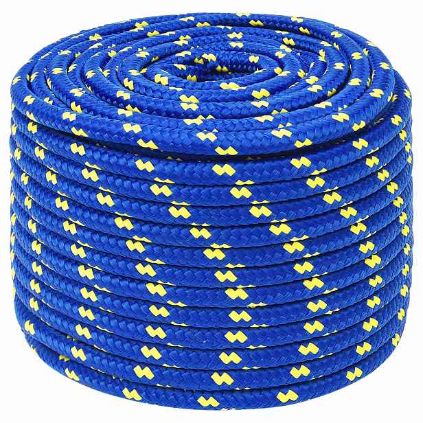 vidaXL Víceúčelové užitkové lano 12 mm 100 m Modrá PP