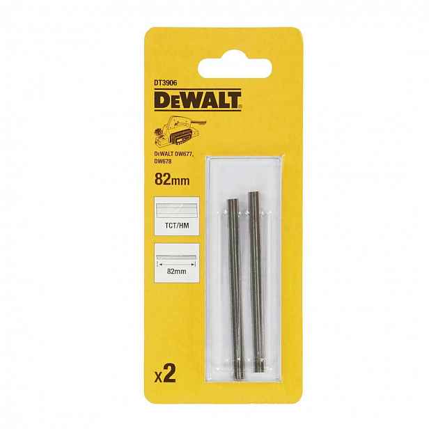 DeWALT - Oboustranný nůž do hoblíků, 82 mm, 2 ks DT3906