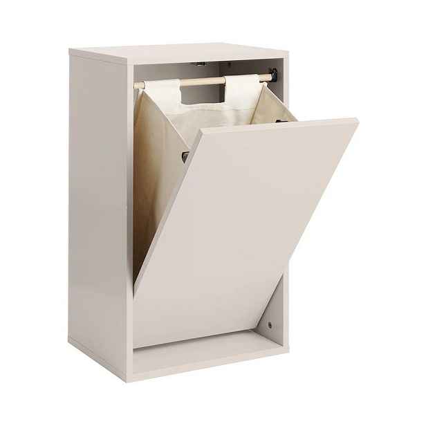 Světle šedý nástěnný koš na prádlo Laundry Box – ReCollector