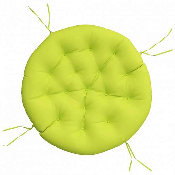 vidaXL Kulatý sedák jasně zelený Ø 100 x 11 cm oxfordská tkanina