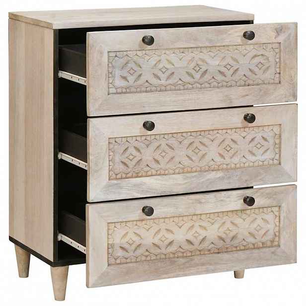 vidaXL Servírovací skříň 60 x 33 x 75 cm masivní mangovníkové dřevo