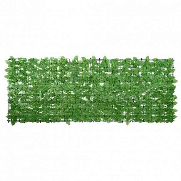 vidaXL Balkonová zástěna se zelenými listy 200 x 75 cm